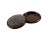 SHEPHERD 9090 1-1/4" ROUND METAL CARPET BASE CUPS BROWN (4CD)
