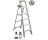 LOUISVILLE LADDER AS4008 8' TYPE II ALUMINUM STEPLADDER