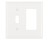 PASS & SEYMOUR  TP126WCC12 WALL PLATE TOGGLE/DECORATOR WITHOUT LINE WHITE