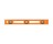 JOHNSON 7724-0 24" STRUCTO CAST ORANGE POLY I-BEAM LEVEL 3 VIALS EASY TO READ