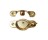 G-FORCE 43201 DIE CAST BRASS PLATED SASH LOCK POLY BAG
