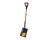 G-FORCE 52896 SQUARE POINT SHOVEL 43" WOOD D-HANDLE WITH RUBBERIZED GRIP