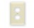 PASS & SEYMOUR  SPO8IU 1-GANG JUMBO PLATE DUPLEX RECEPTACLE WITHOUT LINE IVORY