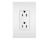PASS & SEYMOUR  885WCC21 15A 125V CC DECOR OUTLET 2-POLE 3-WIRE WHITE