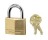 MASTER LOCK 140D WIDE BODY SOLID BRASS LOCK KEYED DIFFERENT 1-9/16" WIDE