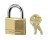 MASTER LOCK 140D WIDE BODY SOLID BRASS LOCK KEYED DIFFERENT 1-9/16" WIDE
