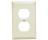 PASS & SEYMOUR  TP8LACC100 1-GANG WALL PLATE 3 TOG W/O LINE IVORY