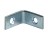 G-FORCE 40101 1" CORNER BRACES ZINC PLATED BULK NO SCREWS