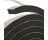 FROST KING R338H 3/8"X3/16" X10' BLACK RUBBER FOAM WEATHERSEAL SELF-STICK TAPE