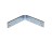 G-FORCE 40113 2-1/2" CORNER BRACES ZINC PLATED BULK 25 PACK NO SCREWS