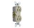 PASS & SEYMOUR  3232IU 15A 125V DUPLEX OUTLET IVORY