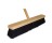 DQB 10623 24" BLACK TAMPICO ALL PURPOSE FLOOR SWEEP 3" TRIM 2 THREADED HOLES