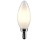 SATCO S21824 4W TORPEDO LED FROSTED CANDELABRA BASE 3000K 350 LUMENS 120V 2PK