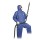HONEYWELL 35596/XL X-LARGE BLUE COVERALL W/HOOD PROVIDE LEVEL 5-6 PROTECTION