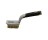 G-FORCE 44422 5" X 11" WIDE BRASS WIRE BRUSH SOFT GRIP TPR HANDLE WITH SCRAPER