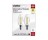 SATCO S21828 5.5W TORPEDO LED CLEAR CANDELABRA BASE 3000K 500 LUMENS 120V 2PK