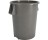 CARLISLE BRONCO 84105523 55 GAL GRAY ROUND WASTE BIN CONTAINER