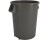 CARLISLE BRONCO 84104423 44 GAL GRAY ROUND WASTE BIN CONTAINER
