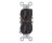 PASS & SEYMOUR  3232TU 15A DUPLEX RECEPTACLE BROWN
