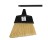 NORSHEL 00300181 ANGLED BROOM POLY FIBER JUMBO 48" METAL HANDLE FLAGGED TIP