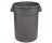 G-FORCE 20 GAL GRAY ROUND WASTE BIN CONTAINER
