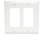 PASS & SEYMOUR  TP262WCC30 2-GANG WALL PLATE 2 DECO WITHOUT LINE WHITE