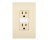 RADIANT NTL885TRLACC6 15A TAMPER-RESISTANT WITH NIGHTLIGHT LIGHT ALMOND