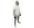 SAFETY ZONE M1500-XL X-LARGE WHITE POLYPRO COVERALLS W/HOOD & FEET BULK 25PACK