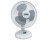 MR BRANDS 01286 EZ-CHILL 12" WHITE OSCILLATING TABLE FAN