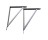 G-FORCE 41121 12" X 8" WHITE HEAVY DUTY SHELF BRACKET