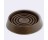 SHEPHERD 9075 1-1/2" ROUND SMOOTH RUBBER FURNITURE CUPS BROWN (4CD)