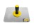 G-FORCE 70924 13" X 13" ALUMINUM HAWK ERGO GRIP HANDLE