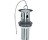 PLUMB PAK PP19PC PO PLUG 1 PIECE 22 GAUGE 5" WITH STOPPER & CHAIN CHROME PLATE