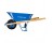 G-FORCE 52622 6 CUBIC FOOT PRO BLUE STEEL WHEELBARROW 16" FLAT FREE TIRE