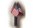 VALLEY FORGE USE8D 8" X 12" POLYCOTTON AMERICAN STICK FLAG WITH BLUE CAP