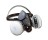 HONEYWELL RAP-74034 SILICONE HALF MASK RESPIRATOR PAINT SPRAY LARGE W/OV/95