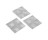 SHEPHERD 9565 SURFACE GARD 3/4" CLEAR VINYL SQUARE BUMPER PADS (12CD)
