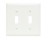 PASS & SEYMOUR  TP2WCC30 2-GANG WALL PLATE 2 TOGGLE WHITE