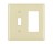 PASS & SEYMOUR  TP126ICC12 NYLON WALL PLATE TOGGLE/DECORATOR OUTLET IVORY