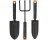 FISKARS 373770-1001 TROWEL/TRANSPLANTER/CULTIVATOR SET 3 PIECE