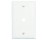 PASS & SEYMOUR  TP11WCC15 1-GANG THERMOSET WALL PLATE WITHOUT LINE WHITE