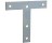 G-FORCE 40585 4" T-PLATE ZINC PLATED BULK NO SCREWS