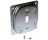 RACO 800C 4" RAISED SQUARE COVER WITH 1/2" TOGGLE