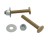 PLUMB PAK PP835-17 TOILET BOLTS SET 5/16"-20 X 2-1/4" BRASS PLATED