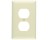 PASS & SEYMOUR  TP8ICC100 1-GANG WALL PLATE 2 TOGGLE WHITE