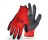 BOSS 8411X X-LARGE FLEXI GRIP II FOAM LATEX DIP WITH RED POLY NYLON GLOVE