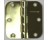 G-FORCE 42205 ROUND CORNER POLISHED BRASS 3-1/2" BUTT HINGES BULK "NO SCREWS"
