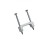 GARDNER BENDER PS-1550T PLASTIC STAPLE 1/2" ZINC PLATED NAILS WHITE 15/CLAM