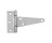 G-FORCE 42531 4" HEAVY TEE HINGE ZINC PLATED PAIR